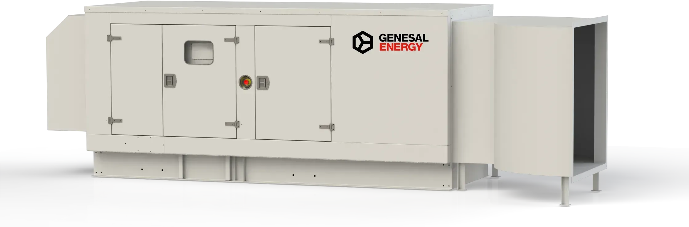 Render del grupo electrógeno (GEN220FI)