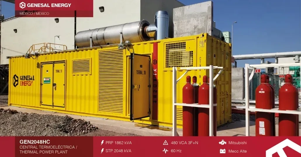 grupo electrógeno de ciclo combinado para Topolobampo en México