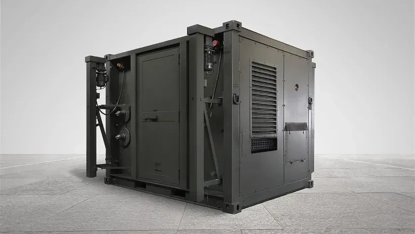 Soundproof military generator set by Genesal Energy