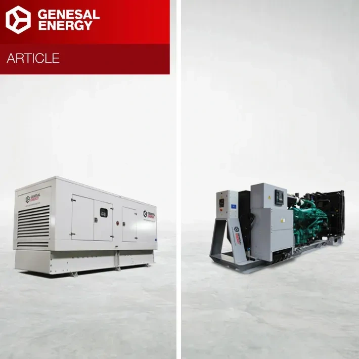 Montage et disposition des groupes électrogènes