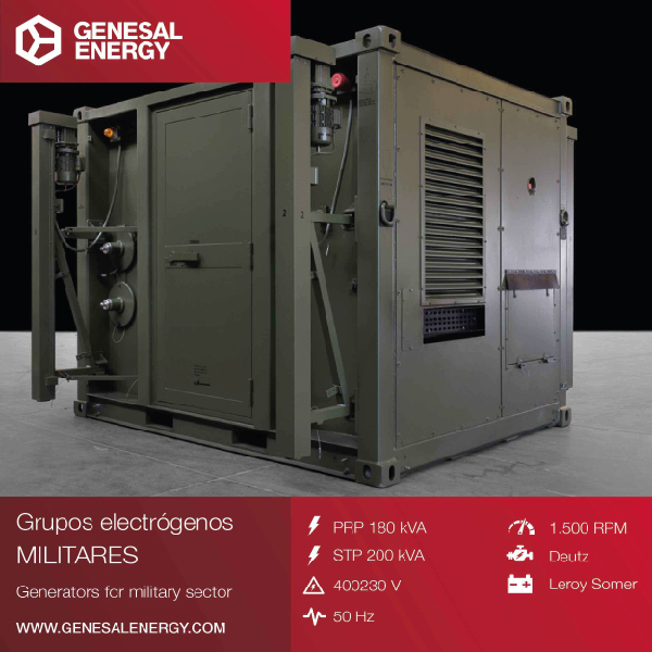 Genesal Energy supplies a fully operational Containerized Power Supply for a Mobile 3D Radar System