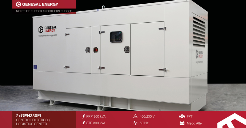 Two generator set for the most important logistics center in north Europe