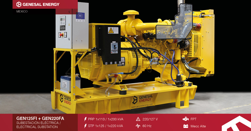 manufacture of gensets and transformers for two new solar power plants in Mexico
