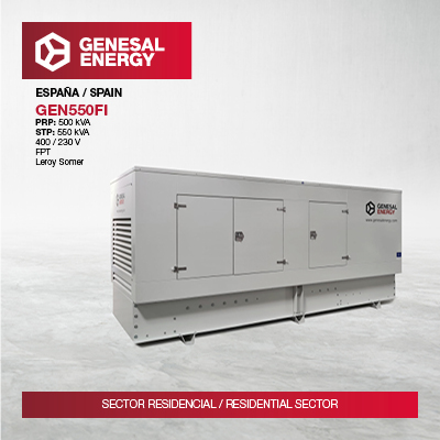 We supplied a generator set to a senior centre in Madrid.