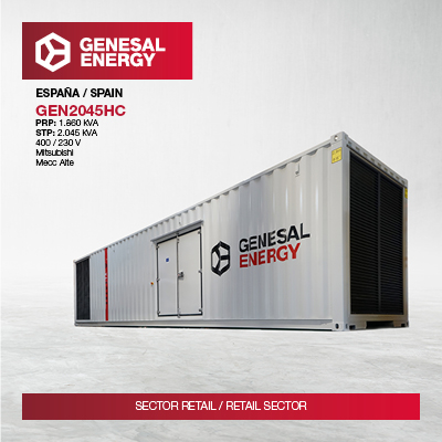 Essential sectors: Genesal Energy supplies emergency power to a large supermarket chain