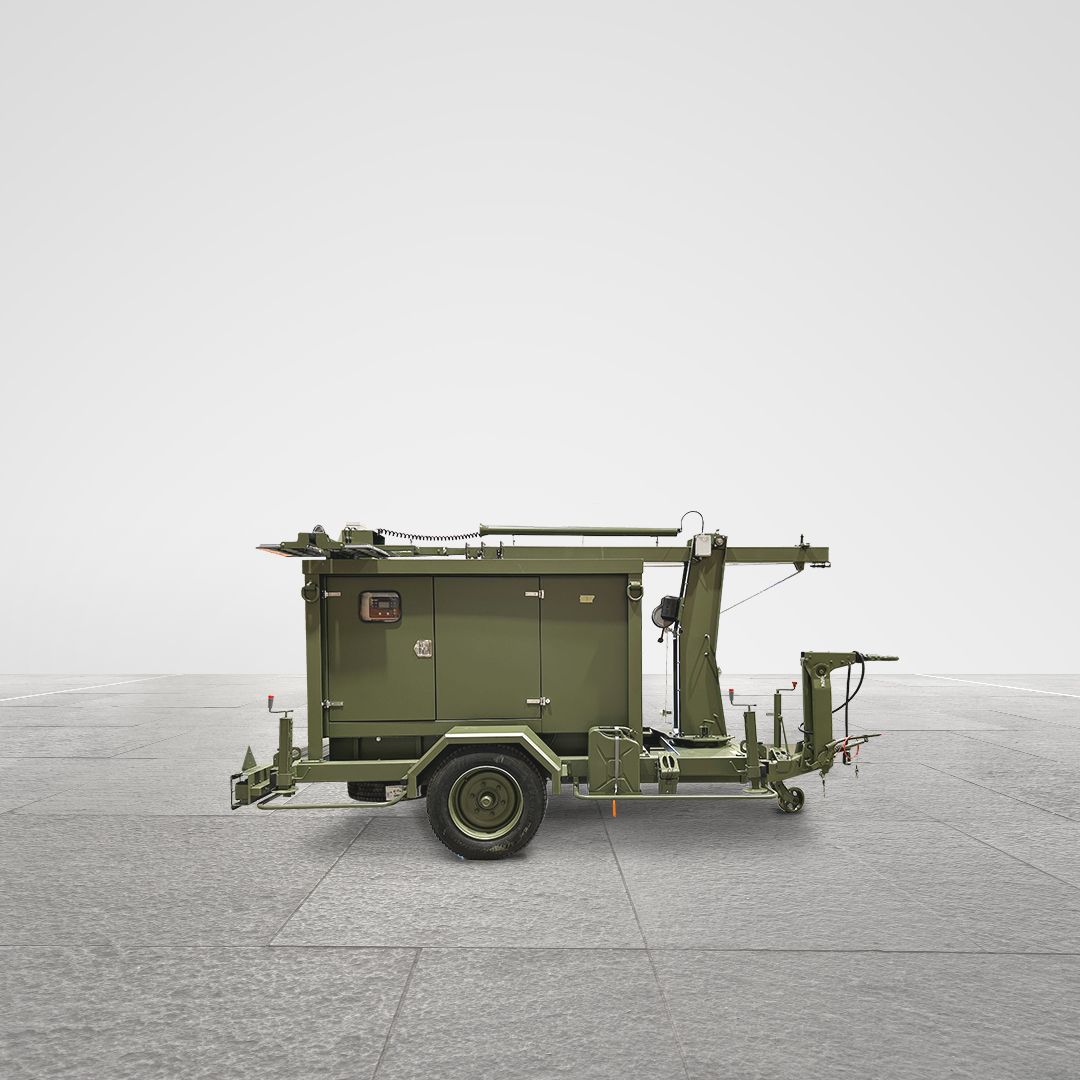 Genesal provides five lighting towers for military use