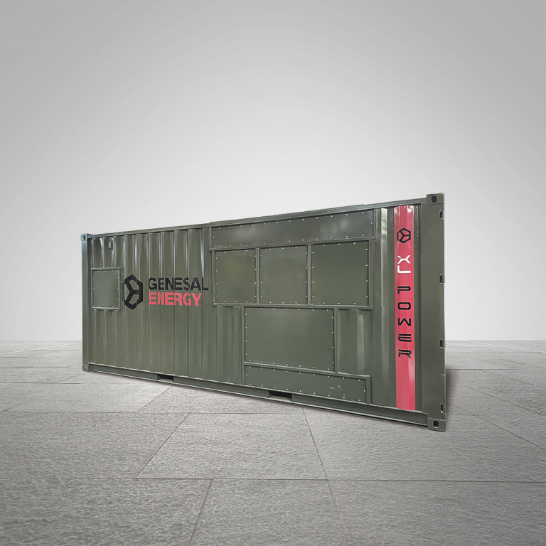 Genesal Energy emergency power for a mobile water-generation plant
