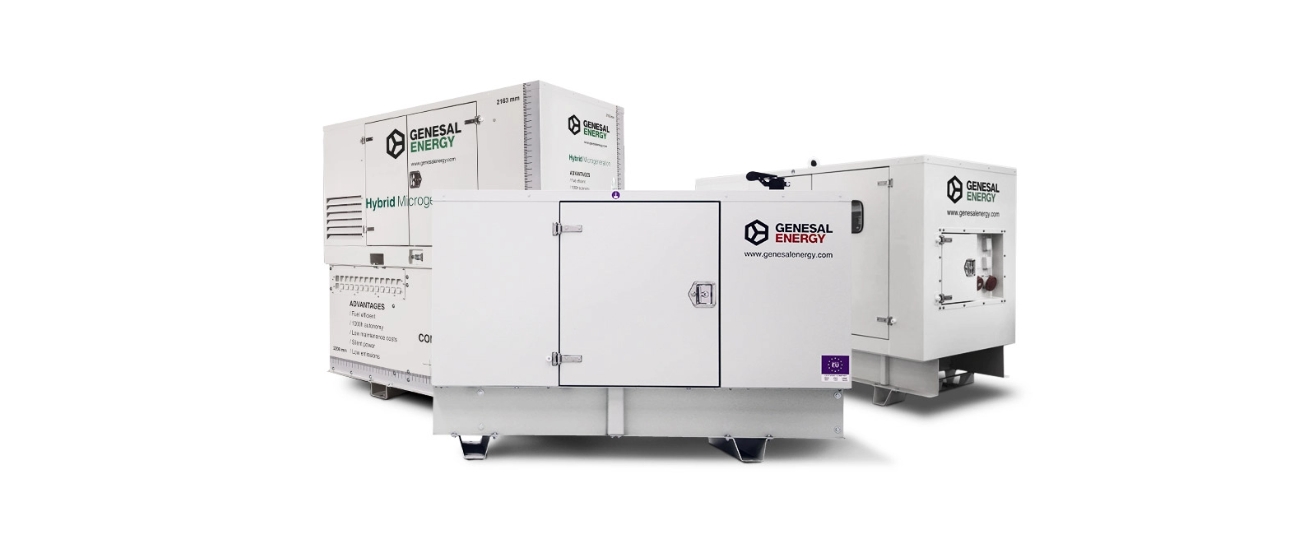 Gama de grupos electrógenos industriales Genesal Energy