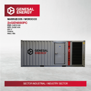 Grupo Electrogeno Genesal Energy Marruecos Industria Miniatura