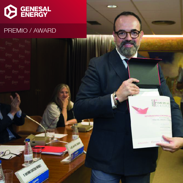 Premio Pyme Año 2019 Genesal Energy Coruña